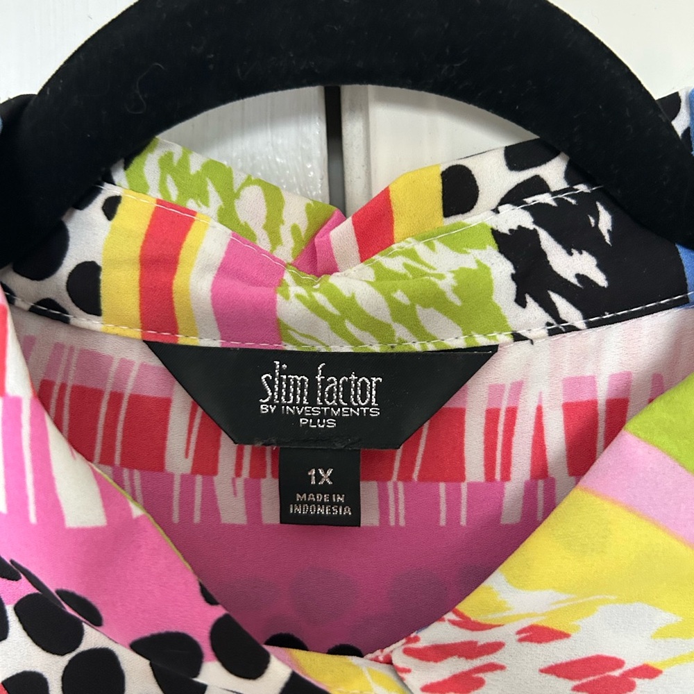 Slim Factor Colorful Patterned Blouse